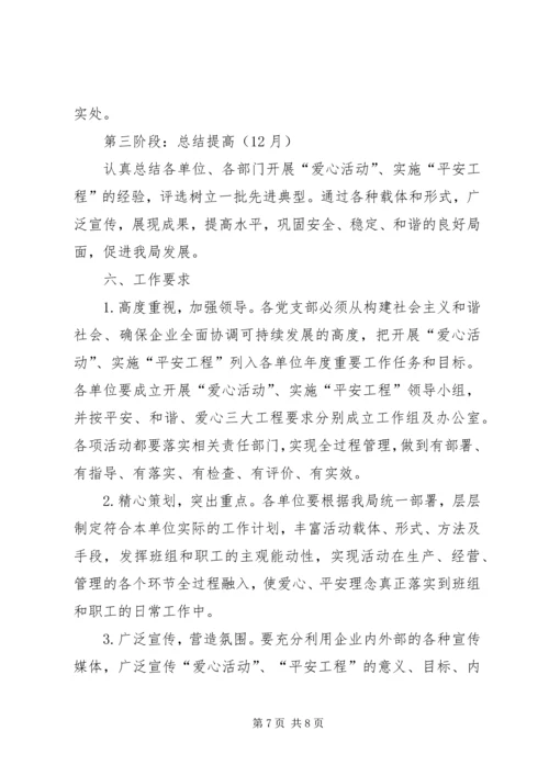 供电局关于开展爱心活动实施平安工程的意见 (2).docx