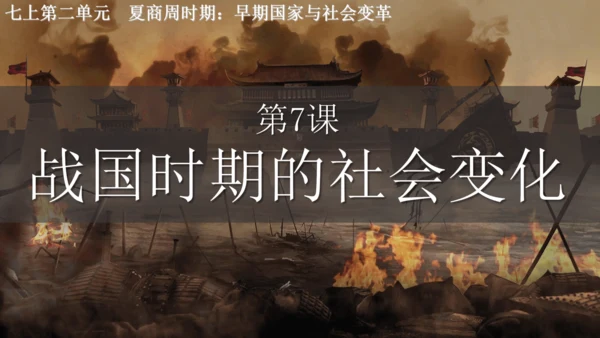 第7课 战国时期的社会变化 课件 七年级历史上册精品课件（部编版）