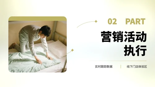 浅绿色简约风学生开学被褥营销复盘报告