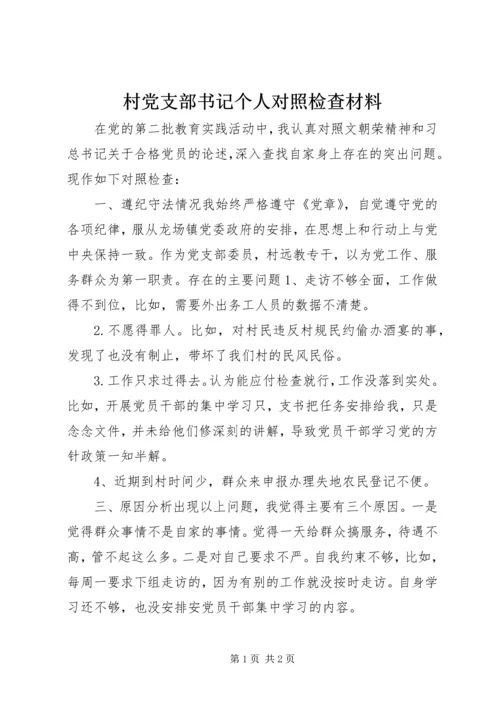 村党支部书记个人对照检查材料 (10).docx