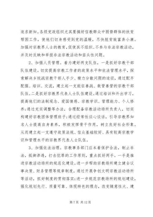 宗教管理工作心得体会.docx