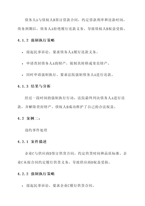 强制执行律师工作方案