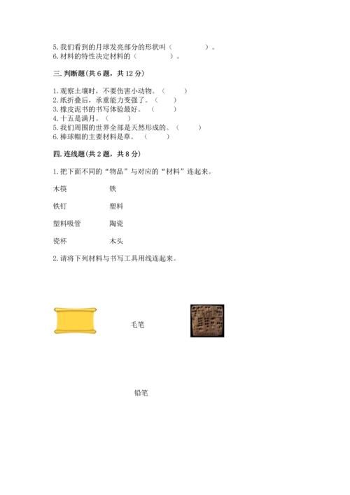 教科版科学二年级上册《期末测试卷》带答案（能力提升）.docx