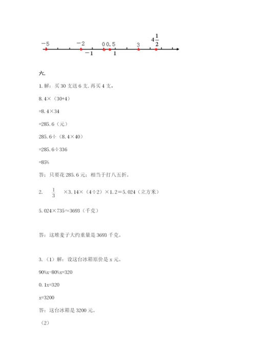 小学毕业班数学检测题及完整答案【全国通用】.docx