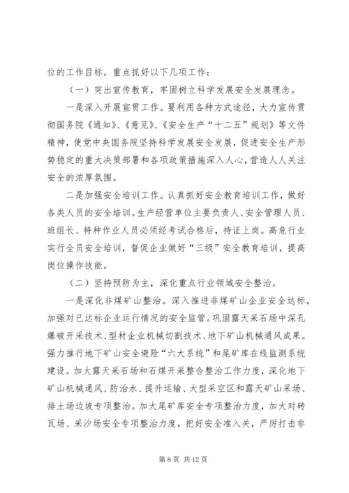 县安全生产监督管理局工作情况汇报.docx