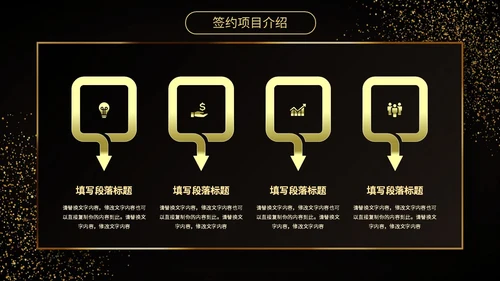 黑金房地产行业启动仪式PPT