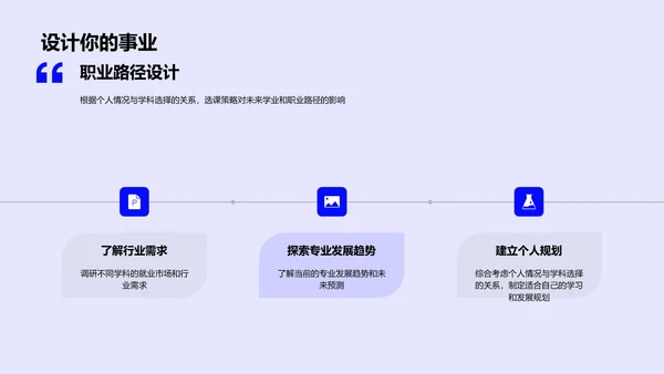 高中生选课指南