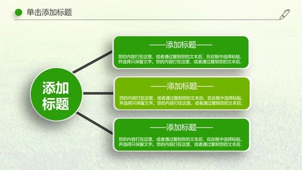 绿色清新微立体安全生产动态PPT模板