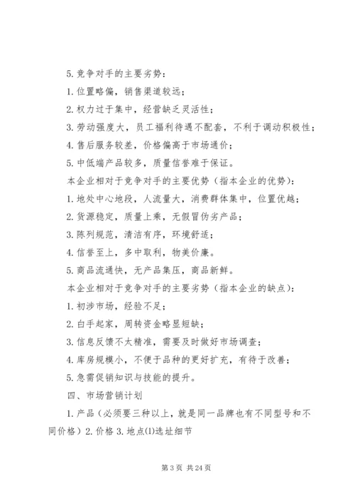 百货批发计划书.docx