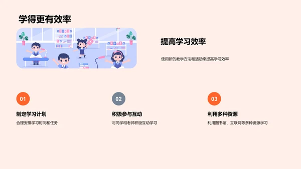 新学期学习规划PPT模板