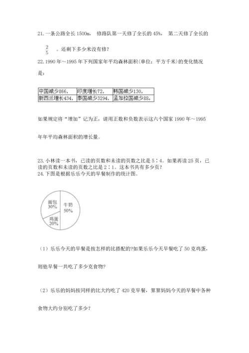六年级小升初数学应用题50道及答案【网校专用】.docx