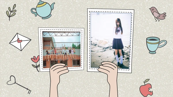 少女的毕业纪念册通用PPT电子相册