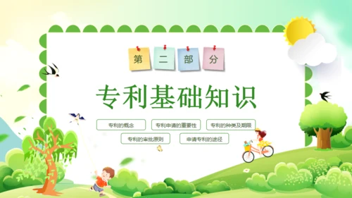 小学生知识产权科普绿色通用PPT模板