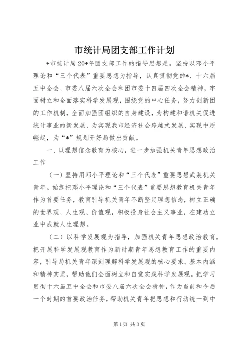 市统计局团支部工作计划.docx