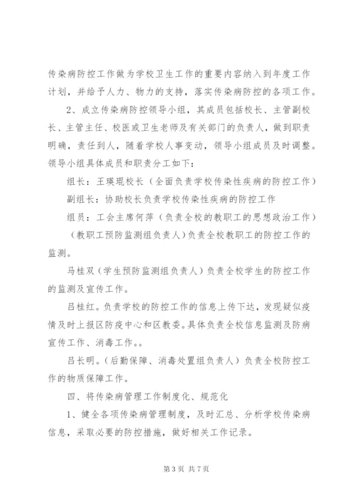 学校传染病防控工作应急预案.docx