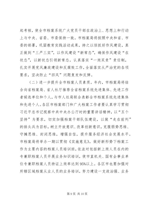 档案局XX年工作计划 (6).docx