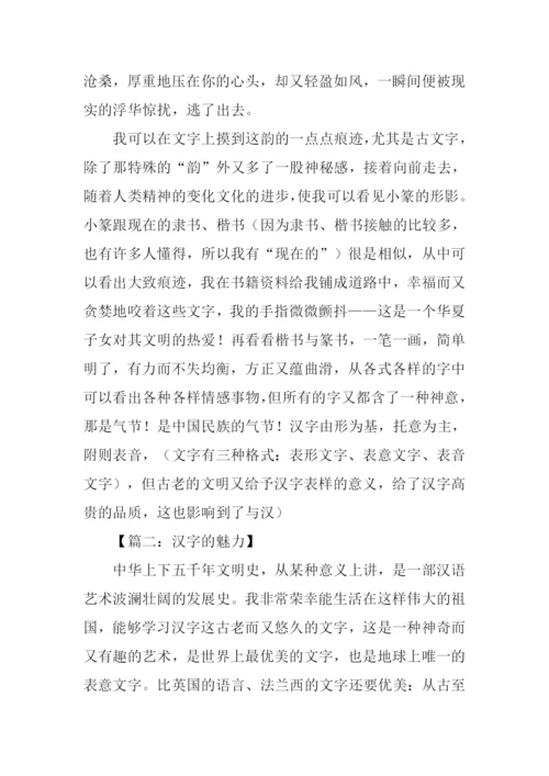 汉字的魅力作文800字.docx