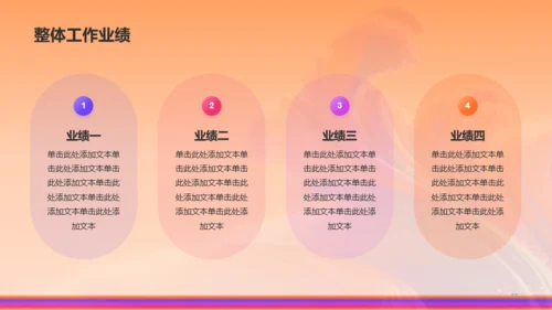 橙色创意酷炫年中工作总结PPT