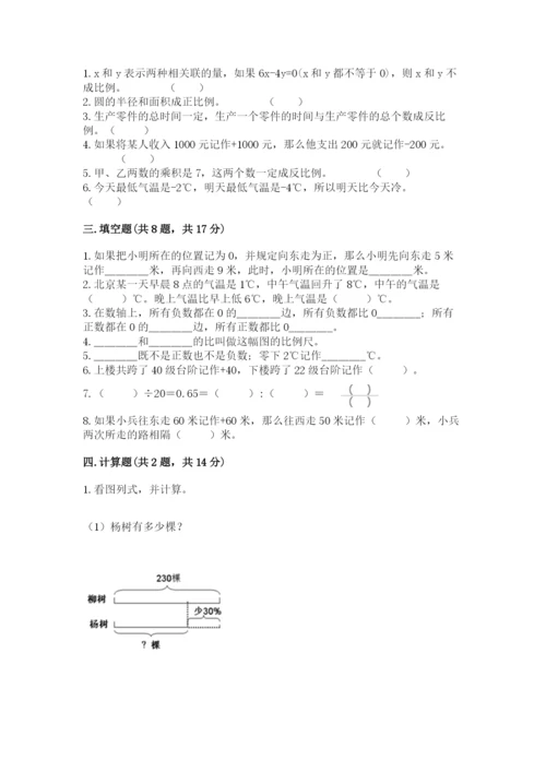 惠水县六年级下册数学期末测试卷（典优）.docx