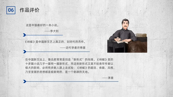 蓝色简约复古呐喊读书分享PPT