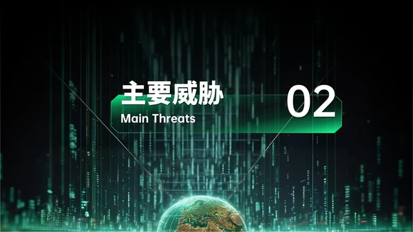 绿色科技风网络安全宣传周科普讲座PPT模板