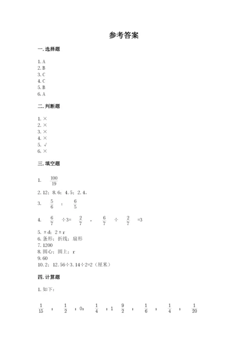 2022人教版六年级上册数学期末测试卷（夺冠系列）.docx