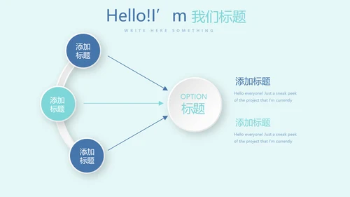 蓝色医疗年终工作总结动态PPT