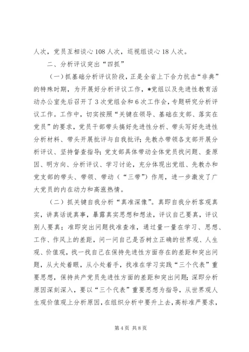 保持共产党员先进性教育活动分析评议阶段小结.docx