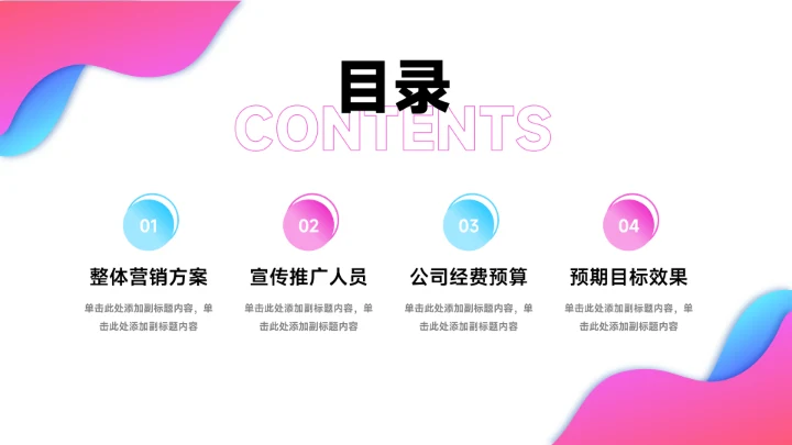 粉色潮流文化品牌营销策划PPT模板