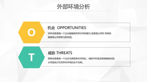 创意简约风企业SWTO分析介绍培训PPT模板