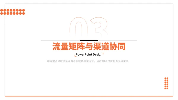 橙色简约风电商促销活动执行PPT模板