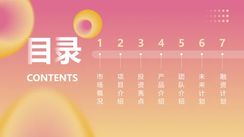 渐变风粉色社区团购商业计划书PPT套装