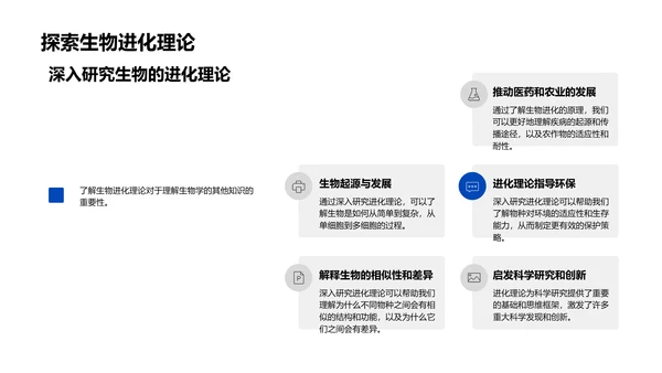 探析生物进化理论PPT模板