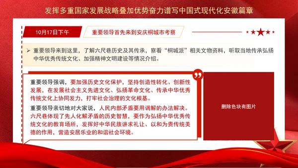 重要领导安徽考察强调发挥多重国家发展战略叠加优势奋力谱写中国式现代化安徽篇章PPT课件