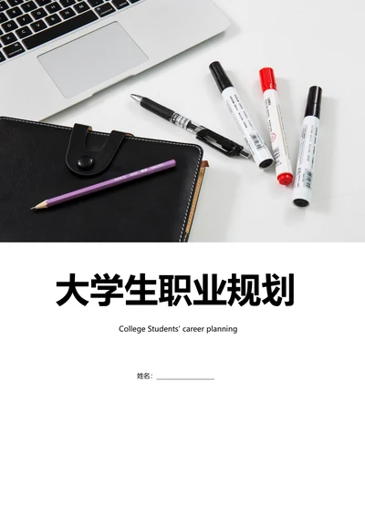 大学生个人职业生涯规划书范例模板