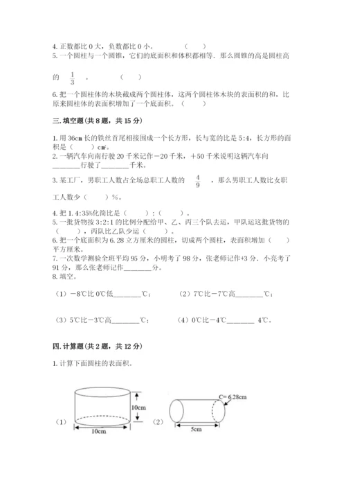 北师大版六年级下册数学期末测试卷【轻巧夺冠】.docx