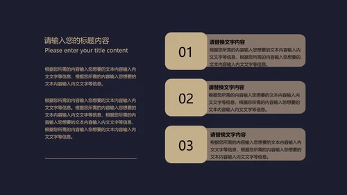 黑色奢华风极简低调商务汇报PPT模板