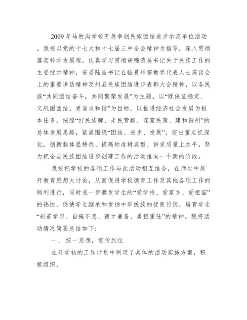 民族团结进步工作总结范本.docx