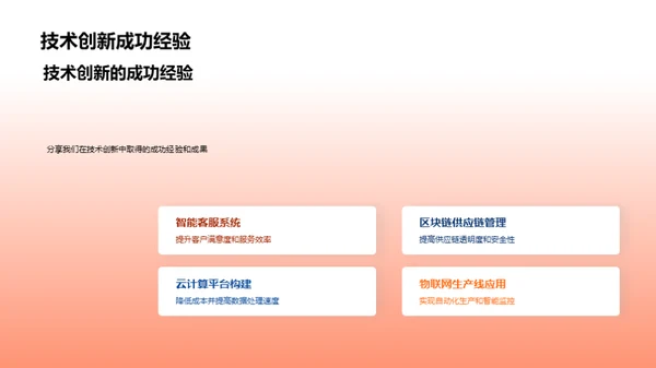 技术驱动 创新之路