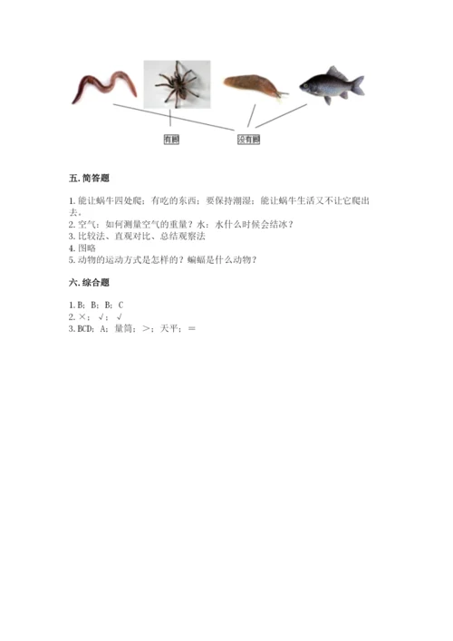 教科版一年级下册科学期末测试卷及参考答案【夺分金卷】.docx