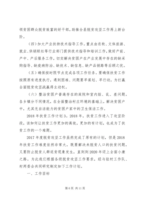 年度工作计划：XX年扶贫工作计划.docx