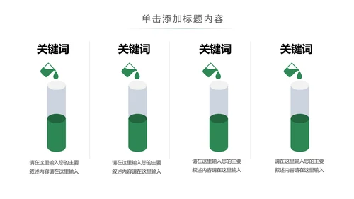 绿色唯美水彩清新工作总结述职报告PPT模板