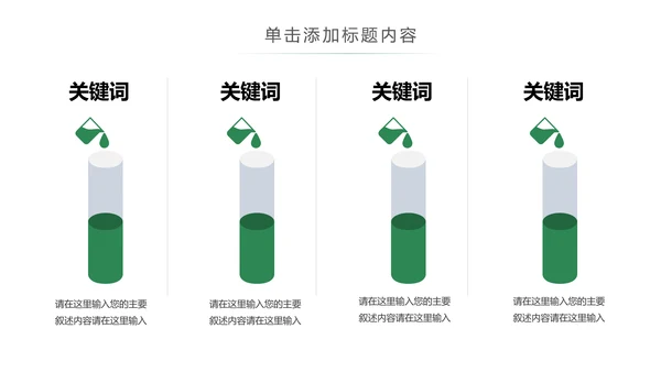 绿色唯美水彩清新工作总结述职报告PPT模板
