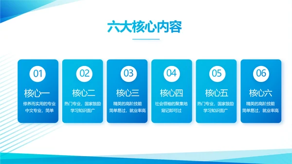 蓝色大气学校招生宣传介绍学校介绍动态PPT