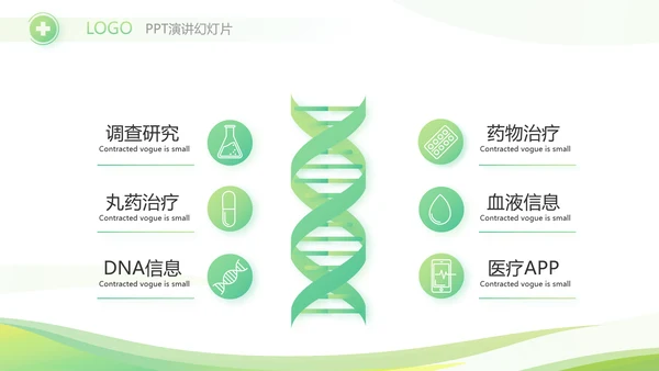 绿色清新大气医药公司宣传介绍PPT