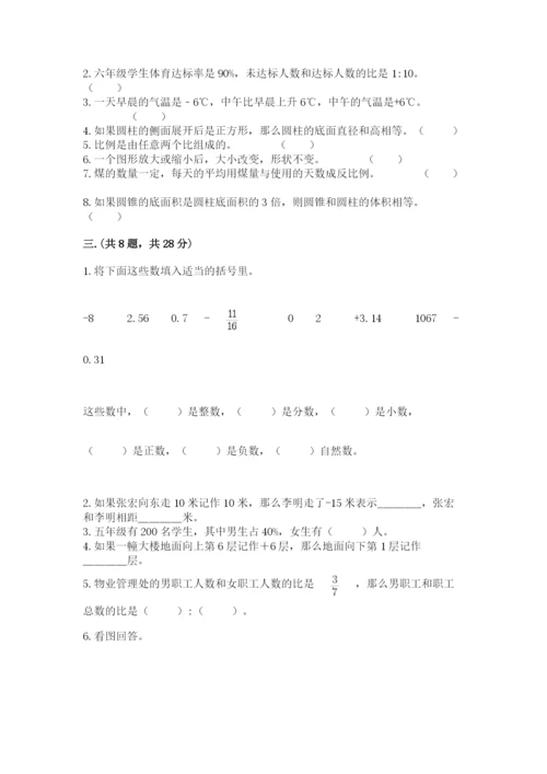 青岛版六年级数学下册期末测试题附完整答案【典优】.docx