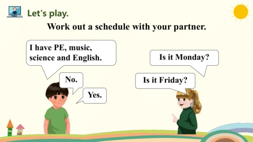 Unit 2 My week Part A Let's learn & Let's play课件（共