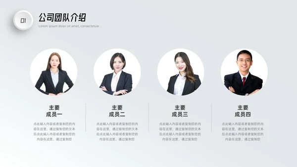 微粒体商业计划书PPT模板