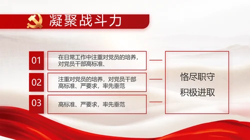 党建党支部年终工作总结汇报PPT党课