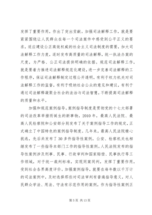 推进严格司法（学习贯彻党的十八届四中全会精神）.docx